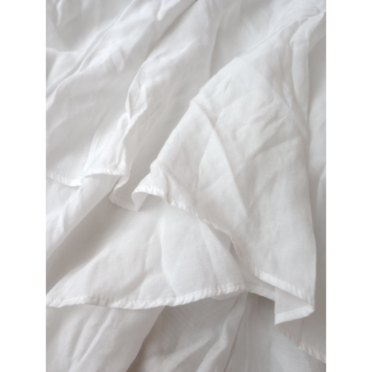 Agaa-ga[.., надеты изменение для! новый ~ хлопчатник .~]V шея блуза сделано в Японии 9 номер белый белый .. чувство (10Y+0006)