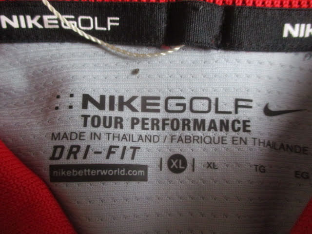 ◆ナイキゴルフ スタンダードフィット Tシャツ◆未使用 XL ポロシャツ メンズ ドライフィット DRI-FIT NIKE GOLF 赤グレー♪2F-80423カナの画像5