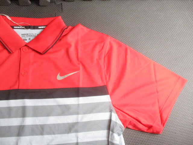 ◆ナイキゴルフ スタンダードフィット Tシャツ◆未使用 XL ポロシャツ メンズ ドライフィット DRI-FIT NIKE GOLF 赤グレー♪2F-80423カナの画像3