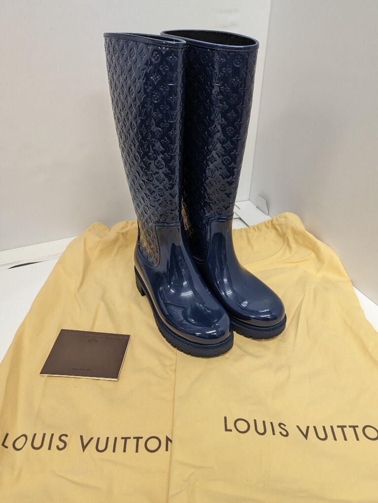 LOUIS VUITTON ルイヴィトン　レインブーツ　長靴　靴　※箱・保存袋付き_画像1