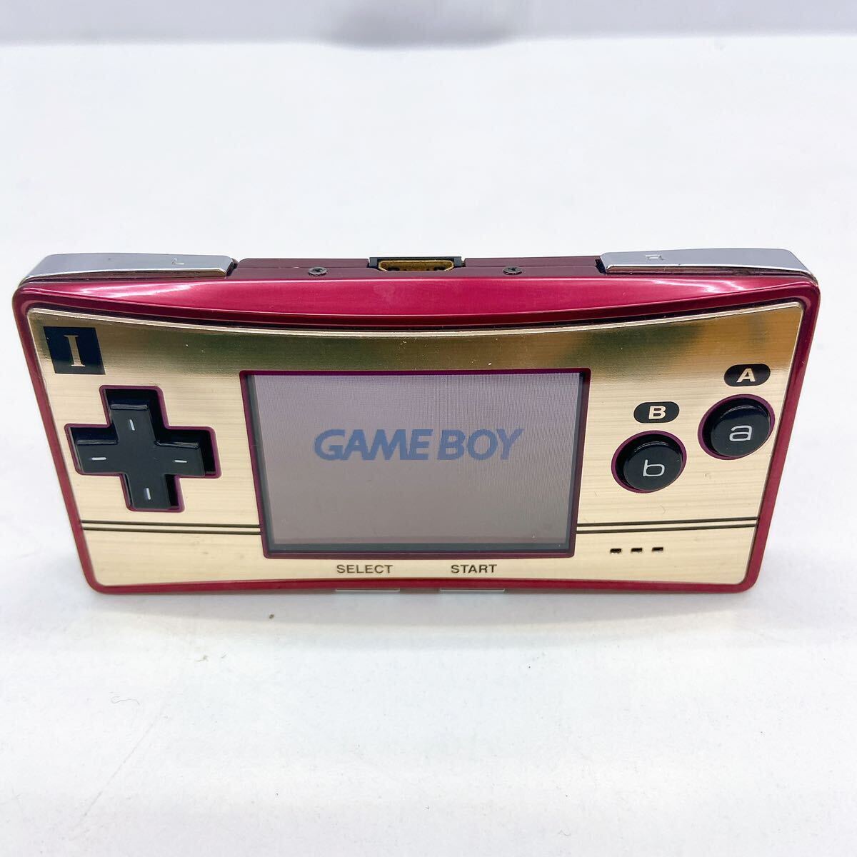 5AD047 1 jpy ~ Nintendo nintendo GAMEBOY micro Game Boy Micro OXY-001 manual soft 8 point attaching . retro present condition goods body only electrification OK operation not yet verification 