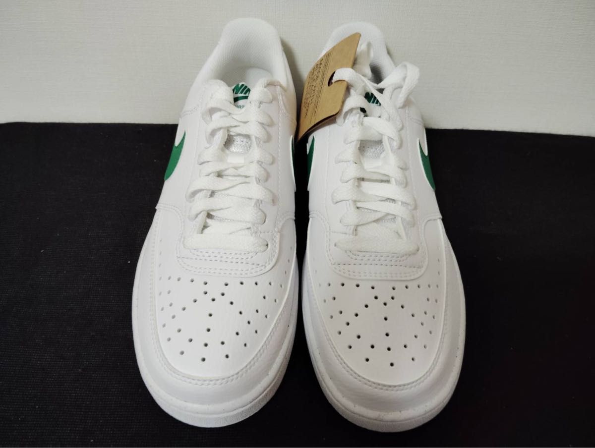 新品24cmNIKEナイキ コートビジョンLOホワイトグリーン緑白AF1 新品24cmNIKEナイキ コートビジョンLOホワイトグリーン緑白AF1