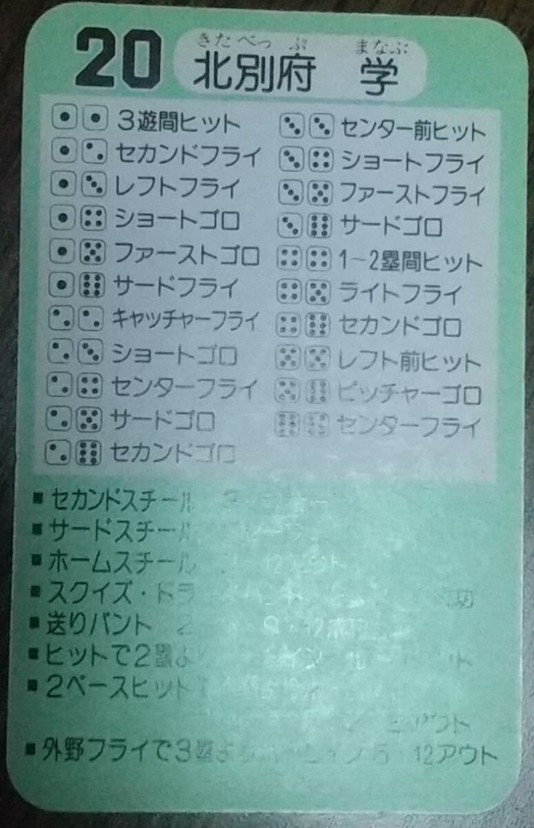 タカラプロ野球カードゲーム昭和５８年度広島東洋カープ 北別府学の画像4