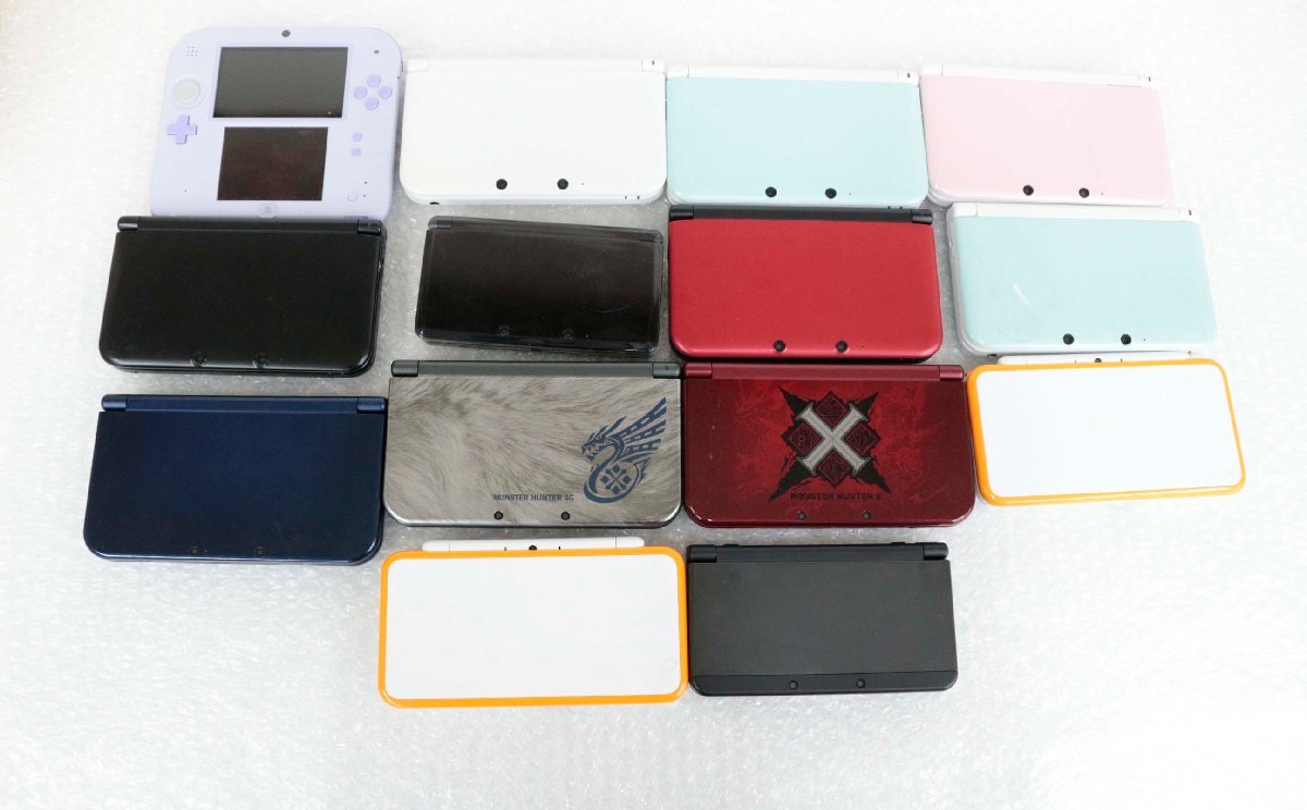 【中古・ジャンク品】3DS new3DS　3DSLL　new3DSLL　2DS　new2DSLL　本体のみ　14台セット'_画像1