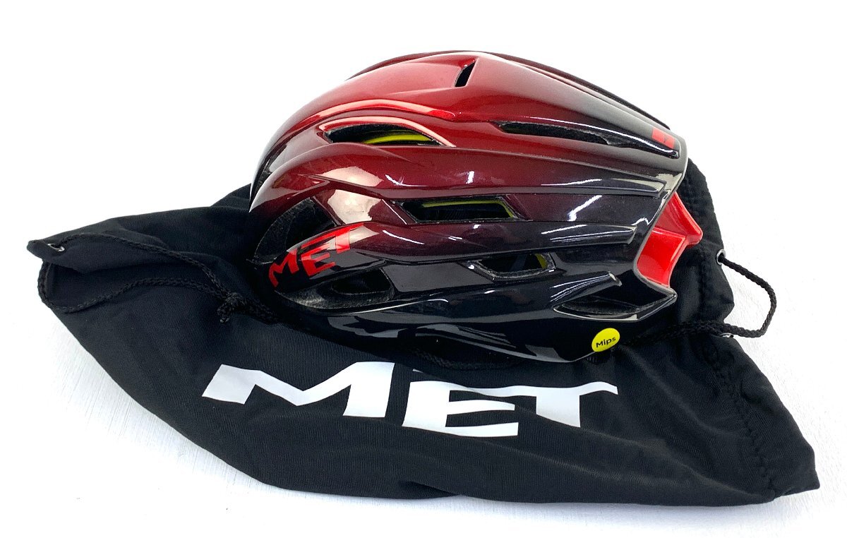 【中古品】MET メット M126 TRENTA MIPS ヘルメット Mサイズ 56/58cm：の画像1