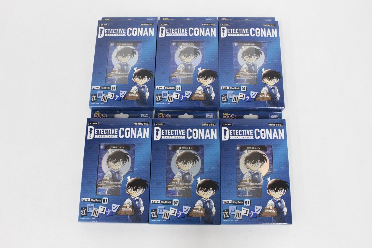 *[ б/у * нераспечатанный товар ] Detective Conan TCG старт панель Case-StartDeck01 Edogawa Conan CT-D01 6 позиций комплект,
