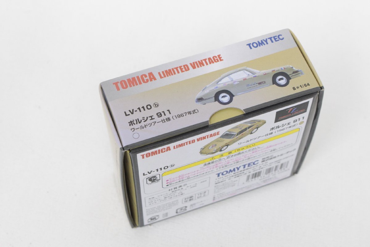 ☆【中古品】TOMYTEC トミーテック TOMICA トミカ リミテッドヴィンテージ ポルシェ 911 ワールドツアー仕様,_ヤケがございます。