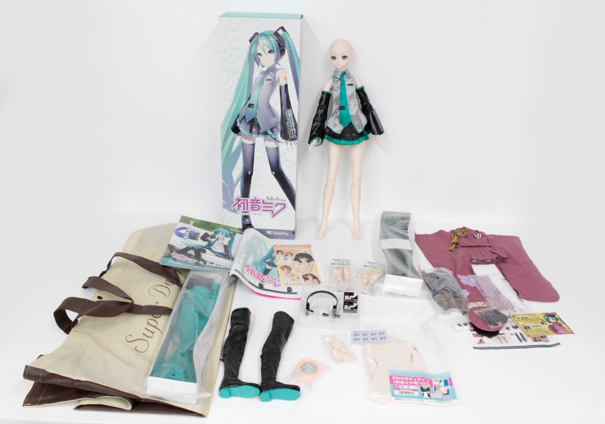 【中古・訳あり品】VOLKS ボークス Dollfie Dream DD ドルフィードリーム 初音ミク デフォルト衣装 千本桜ドレスセット【状態不良有】,_画像1