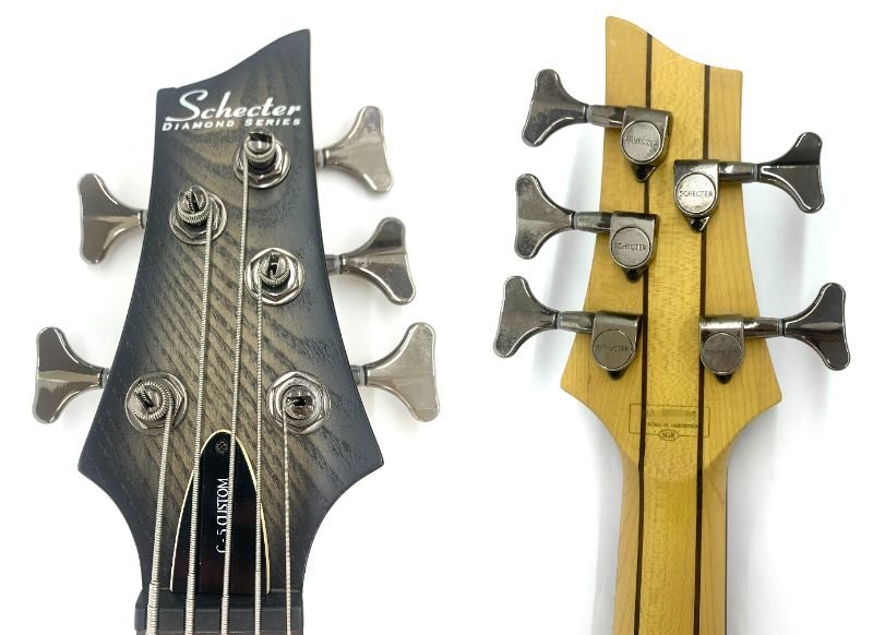 ★●【中古品】Schecter C-5 Custom シェクター 5弦ベース パッシブ EMG No.6317 【簡易メンテナンス済・出力確認済】.,_画像5