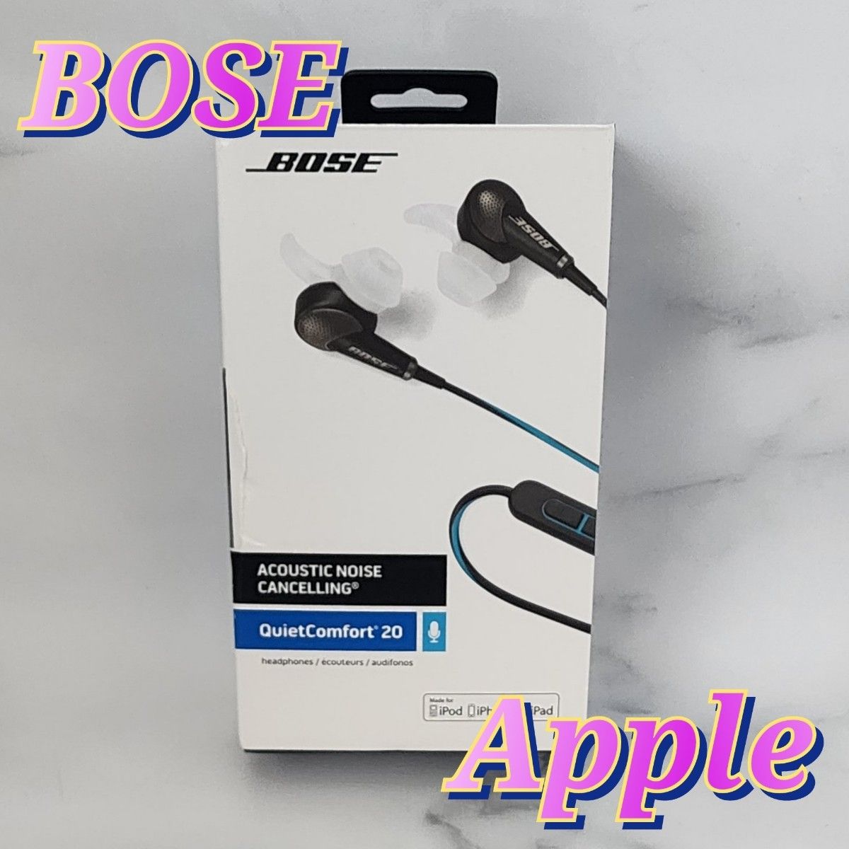 新品 Bose QuietComfort 20 アップル ブラック