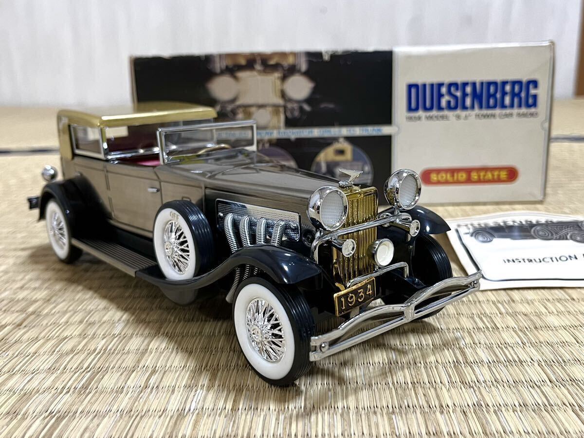 希少 【DUESENBERG 1934MODEL ’S.J’ TOWN CAR RADIO/クラシックカー型AM5石トランジスタラジオ】動作確認品 昭和レトロの画像3