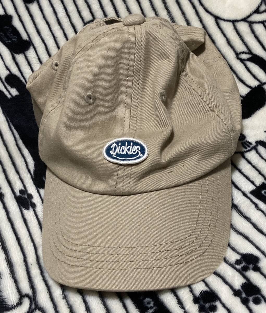 この季節にピッタリ♪誰でも似合うシンプルキャップ[Dickies ディッキーズ]スナップバック/ベージュ帽子CAP/フリーサイズ(57-59cm)男女OK_画像9