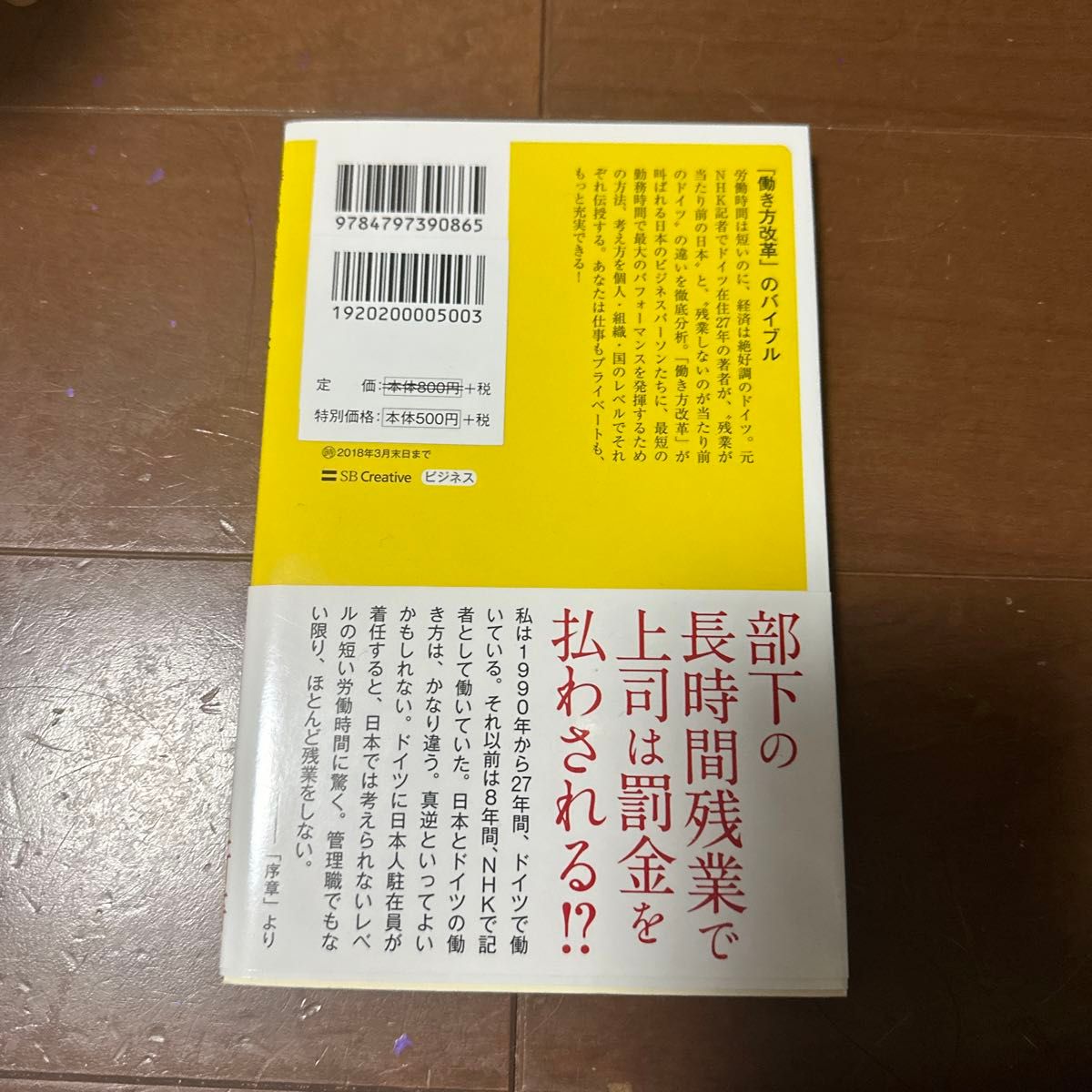 ５時に帰るドイツ人、５時から頑張る日本人　ドイツに２７年住んでわかった定時に帰る仕事術 （ＳＢ新書　４０９） 熊谷徹／著