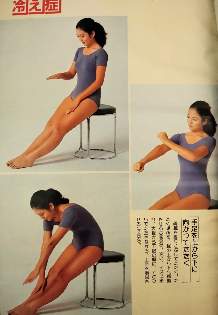 .. health massage gymnastics beauty Leotard high leg diet yoga swimsuit woman model tsubo shiatsu Showa Retro sexy that time thing 80 period 22