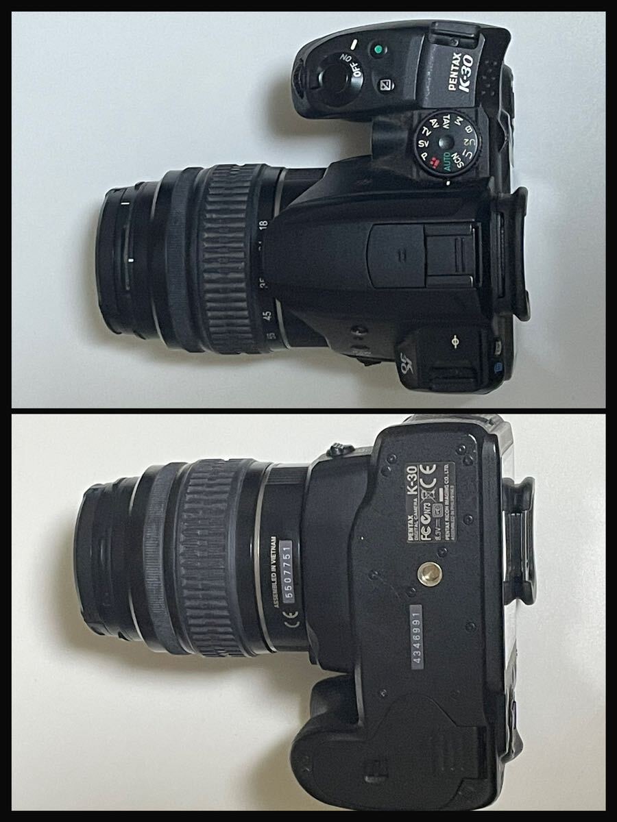 【現状品】PENTAX ペンタックス K-30 ダブルズームキット コンパクト 一眼レフ デジタル カメラ 本体 レンズ セット 1円〜_画像4