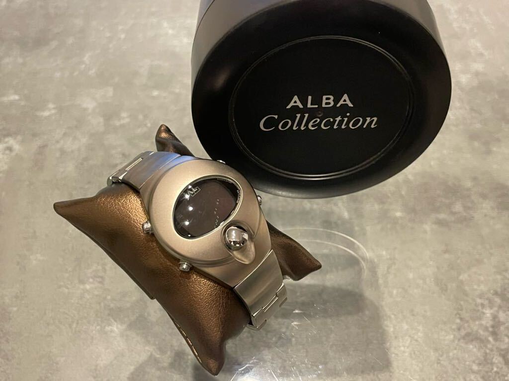 熊12)メンズ腕時計 SEIKO ALBA × JAL セイコー アルバ ジャル SPOON スプーン W620-4340 デジタル 腕時計 クオーツ 中古品 現状品_画像1