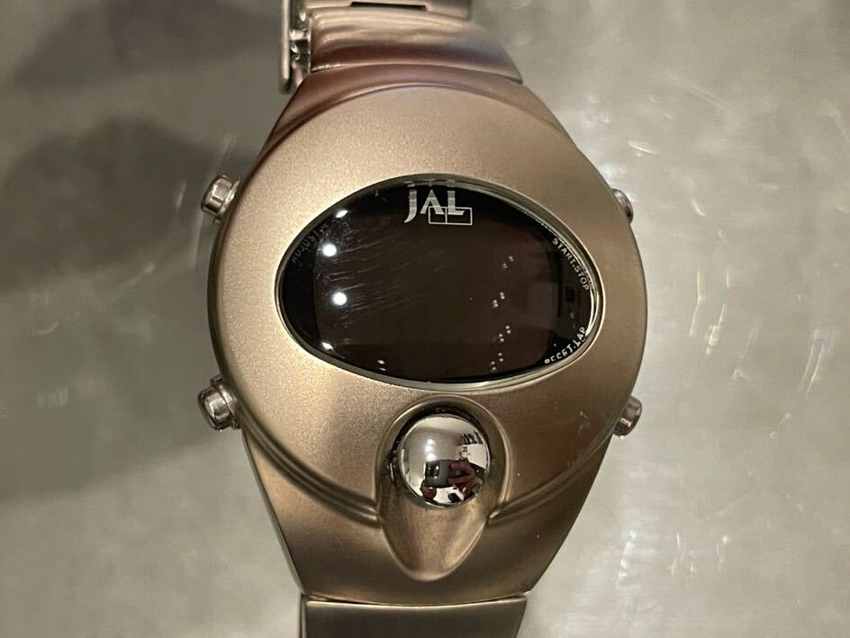 熊12)メンズ腕時計 SEIKO ALBA × JAL セイコー アルバ ジャル SPOON スプーン W620-4340 デジタル 腕時計 クオーツ 中古品 現状品_画像7
