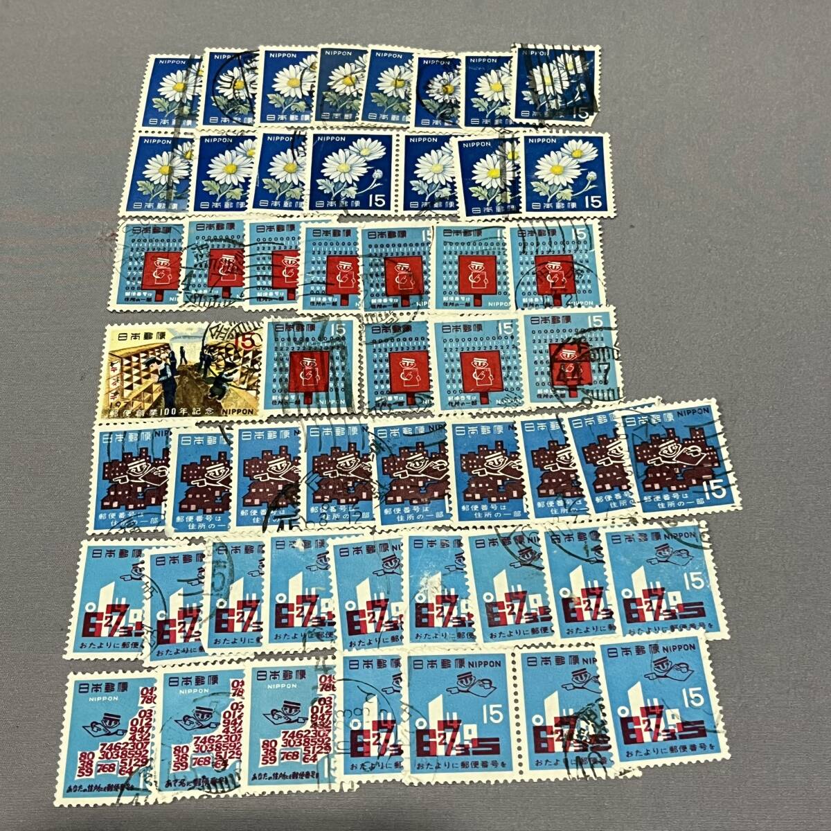 古い 日本切手 使用済切手 バラ 記念切手 普通切手 _画像3