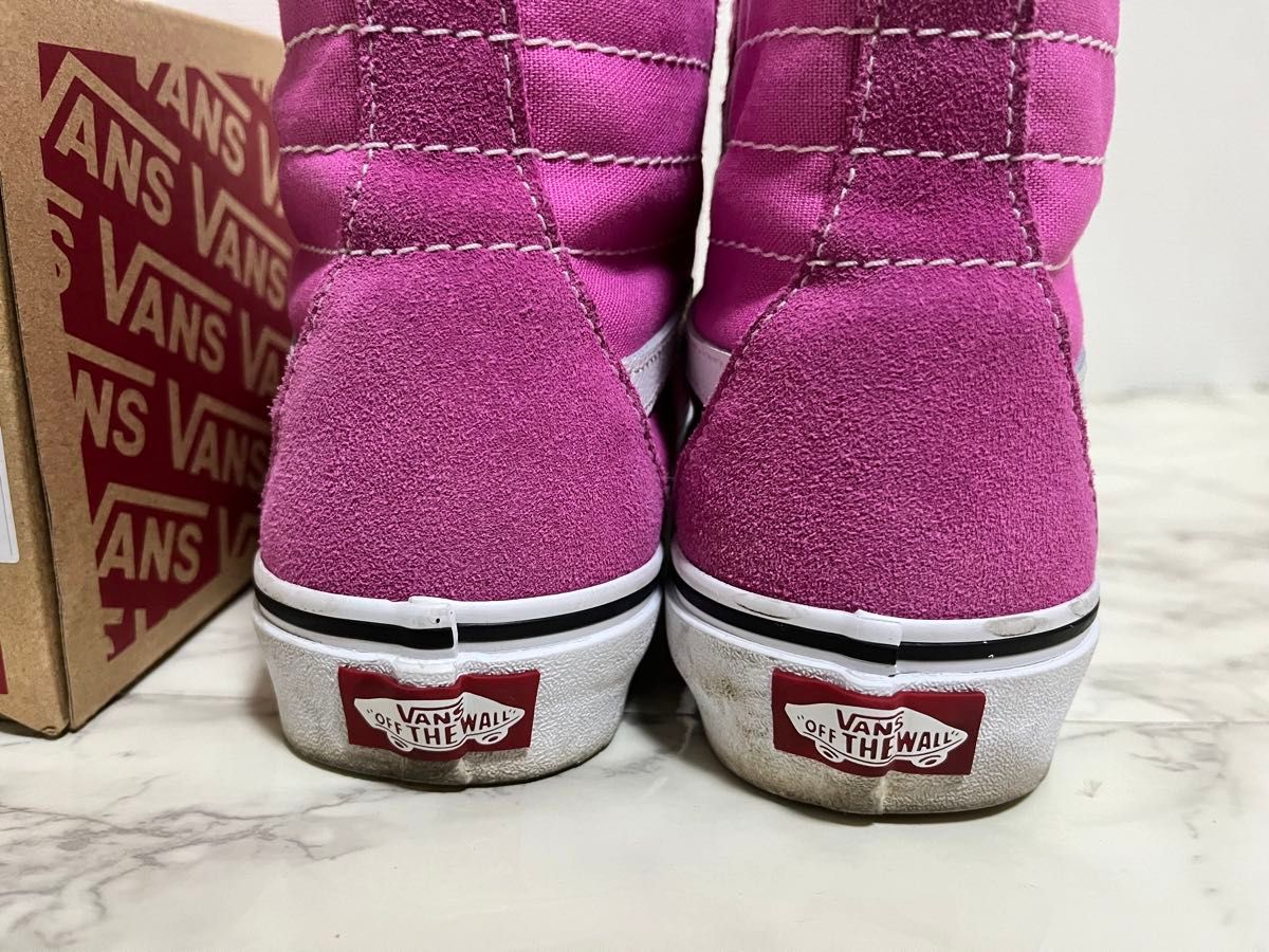 定価8800円 バンズ vans ハイカット スニーカー ピンク 24 5 定価8800円 バンズ vans ハイカット スニーカー ピンク 24 5