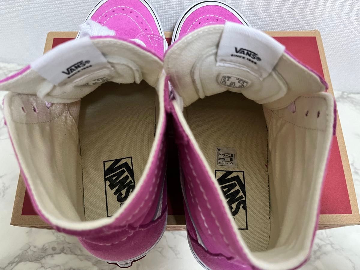 定価8800円 バンズ vans ハイカット スニーカー ピンク 24 5 定価8800円 バンズ vans ハイカット スニーカー ピンク 24 5