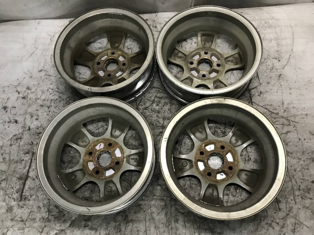 ホンダ純正 ENKEI製 アルミホイール13インチ 13x4.00B +45 PCD 100 4H ハブ経56 中古 バモス ホビオ 軽バン_画像10