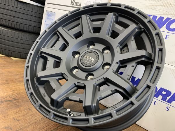 §新品 PPX D10X 17X8J+20 139.7-6H ホイールのみ4本 ハイラックス タコマ ハイラックス サーフ FJクルーザー マットダークガンメタリック_４ＷＤ仕様に！