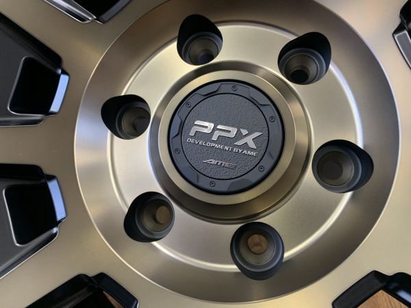 §新品 PPX D10X 17X8J+20 139.7-6H ホイールのみ4本 ランクル プラド150(後期/中期/前期)/120 ブラックポリッシュ/マットブロンズクリア_４ＷＤ仕様に！