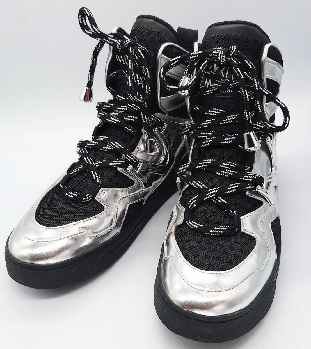 美品 MARC BY MARC JACOBS Ninja Metallic High Top Sneakers マーク バイ マークジェイコブス ハイカットスニーカー 37 23.5cm相当 TS_画像2