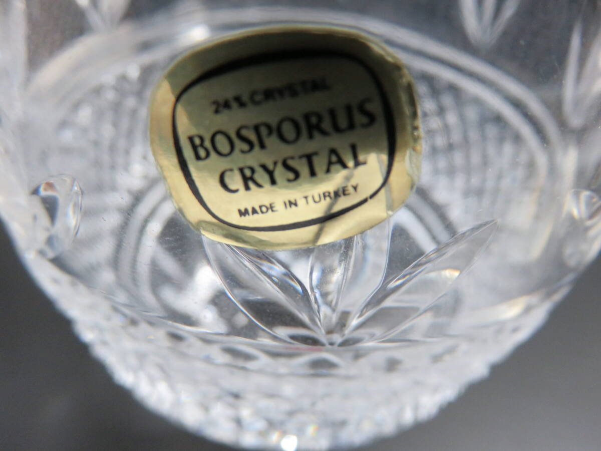 ♪未使用♪★Bosporus Crystal★ボスポラスクリスタル グラス ロックグラス ペア 2客セット カット24％ _画像6