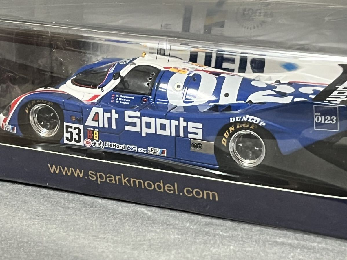 Spark 1/43 Porsche 962C #53 H.Haywood_J.Weaver_W.Taylor 1991 Le Mans Art Sports 0123 S9890の画像5
