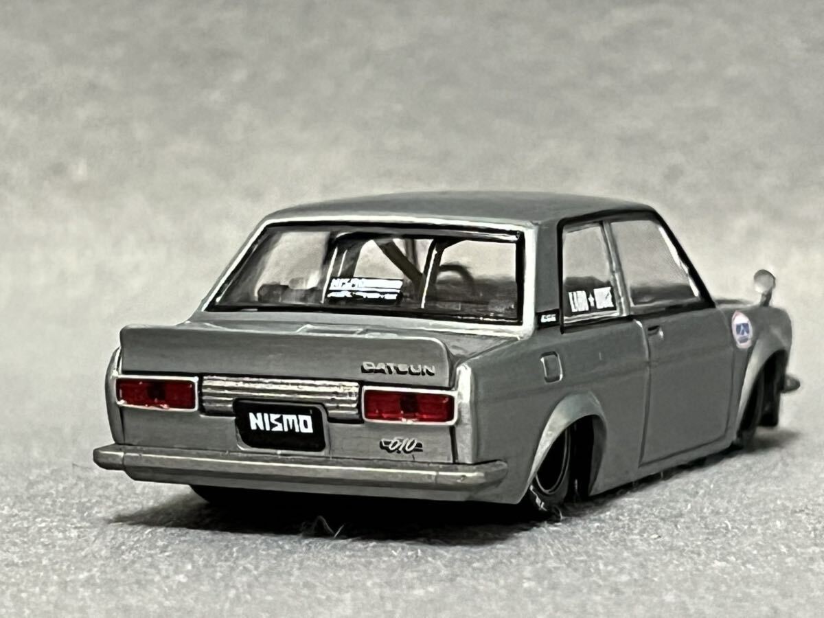 KAIDO HOUSE ミニGT 1/64 チェイスカー／シークレット ダットサン 510 ストリート ニスモ V1 KHMG091_画像5