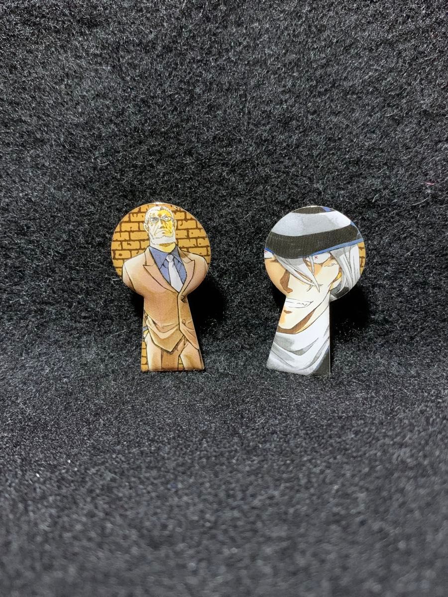 名探偵コナン 鍵穴ピンズ 79〜104巻 黒田管理官 ジン 2個セット 名探偵コナン 鍵穴ピンズ 79〜104巻 黒田管理官 ジン 2個セット