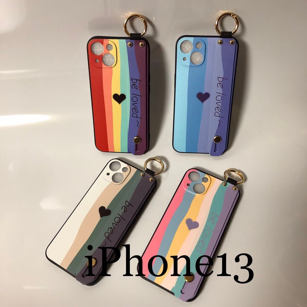 iPhone7 8 se2/3ケース バンド付き カラー01