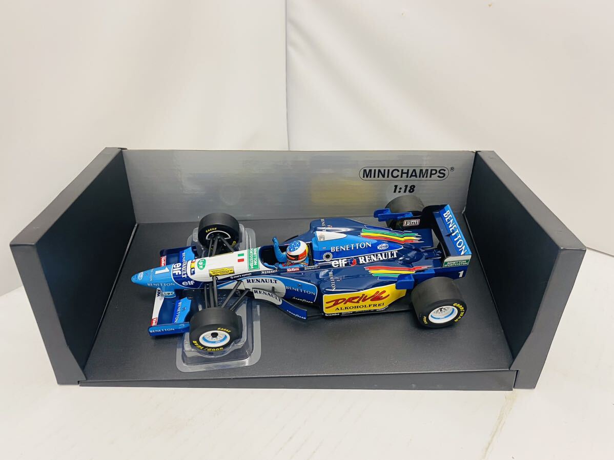 ドイツ限定 ミニチャンプス 1/18 ベネトン B195 イギリスGP 優勝 1995 J.ハーバート 限定180台_画像3