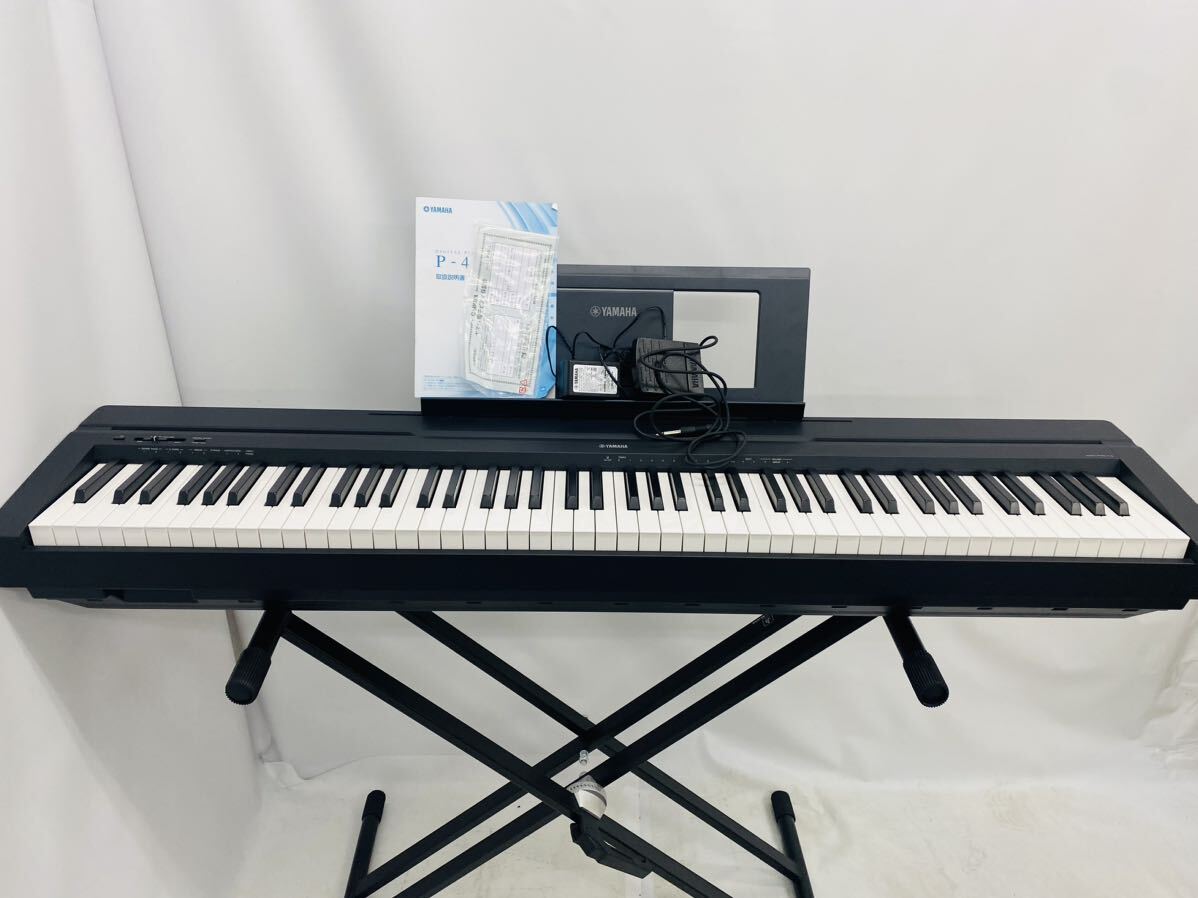 美品 YAMAHA ヤマハ P-45B 2020年製 専用スタンド 椅子付き 取説付 デジタルピアノ 電子ピアノ 88鍵 音出し確認済み 2個口_画像1