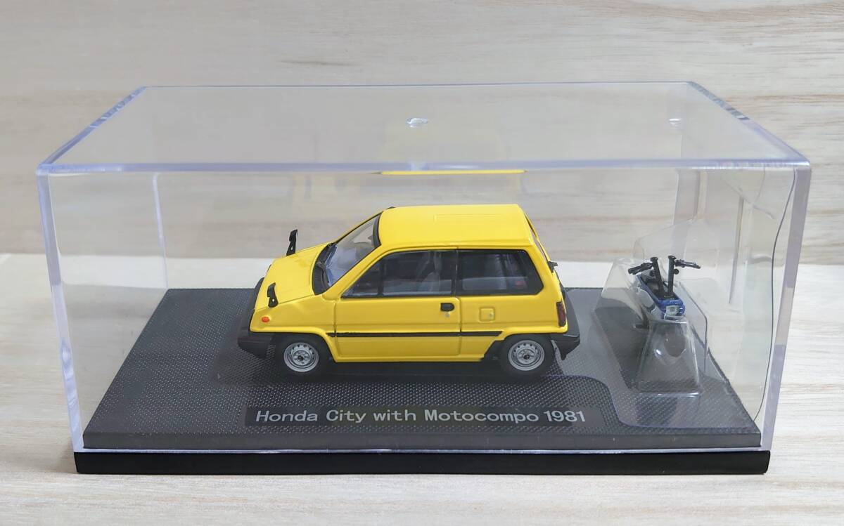 未展示 EBBRO『1/43 ホンダ シティ ウィズ モトコンポ 1981』Honda City with Motocompo 1981（44017) ミニカー 模型 エブロの画像8