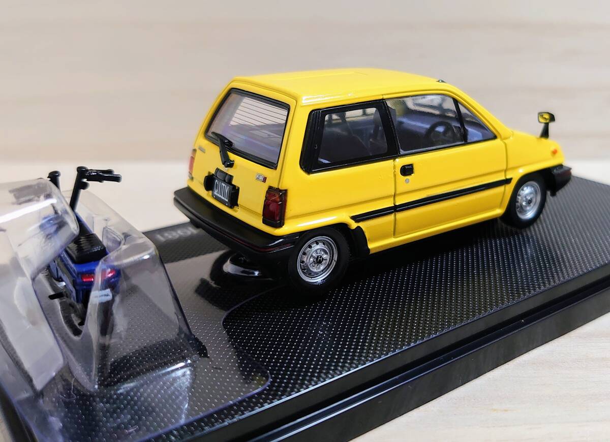 未展示 EBBRO『1/43 ホンダ シティ ウィズ モトコンポ 1981』Honda City with Motocompo 1981（44017) ミニカー 模型 エブロの画像4