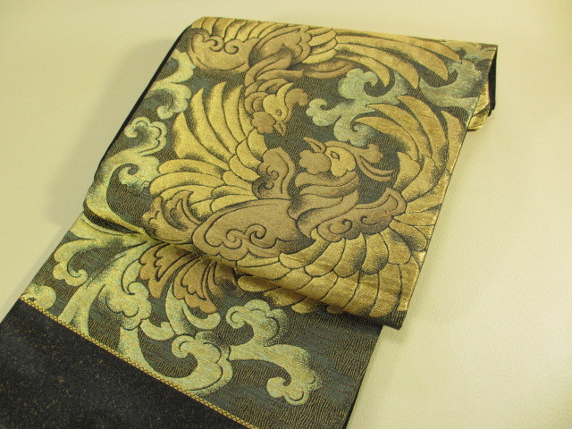 特別価格 京藝袋帯　鳳凰　格調　高い　高級　袋帯　展示品 　絹　送料無料 _画像4