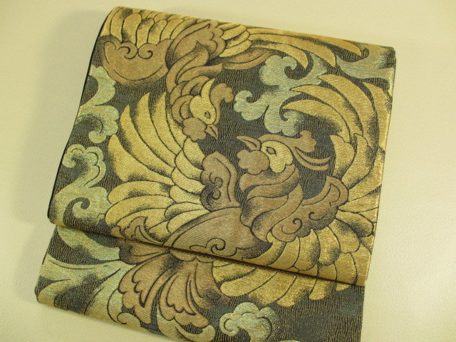 特別価格 京藝袋帯　鳳凰　格調　高い　高級　袋帯　展示品 　絹　送料無料 _画像5