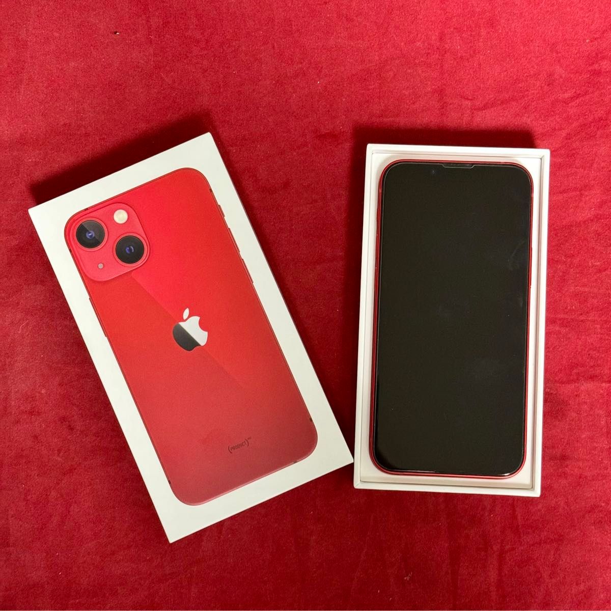 5月末まで期間限定価格　iPhone 13 mini 256GB (PRODUCT)RED SIMフリー 箱、付属品付