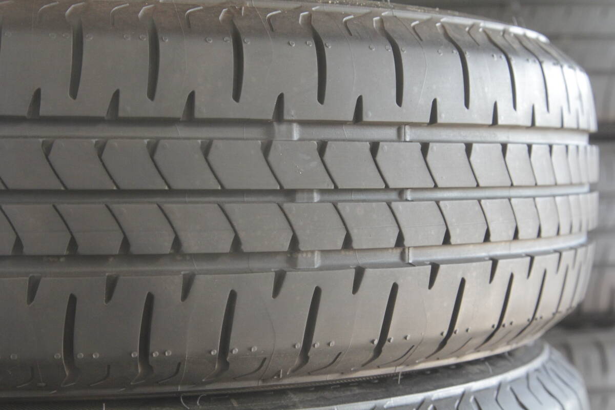 K5条件付送料無料 美品 超バリ山 ブリヂストン 夏タイヤ 155/65R13×4.00B+43 4H PCD100 4本セット ゼストライフルークスekワゴンR軽自動車_画像7