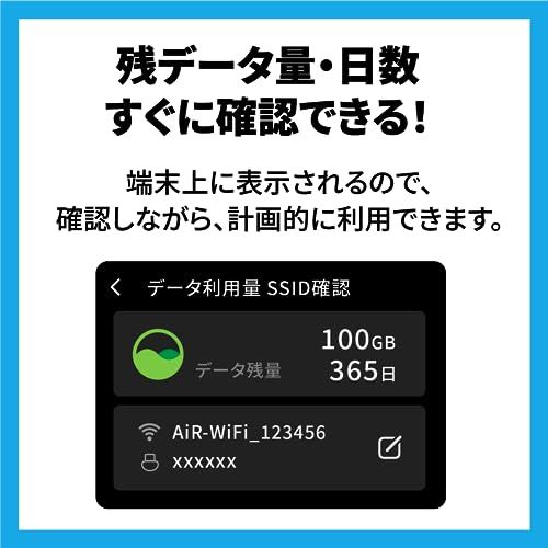 イージーWi-Fi モバイルルーター 100GBデータ+端末