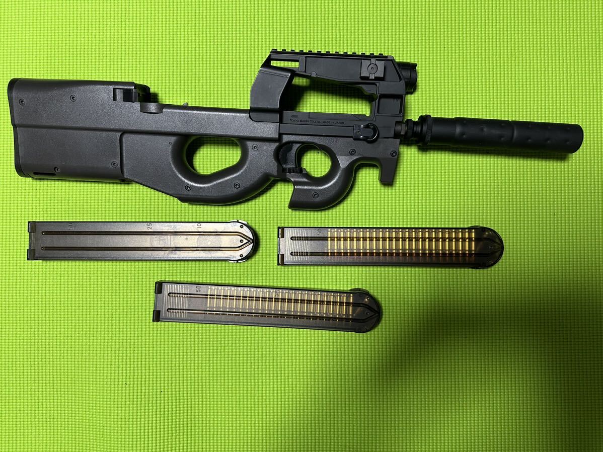 P90TR[ light magazine 3ps.@ box attaching ] Triple Laile silencer Tokyo Marui electric gun suppressor airsoft standard SMG many step 
