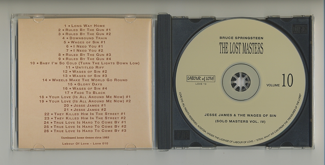 CD★Bruce Springsteen 1983 the Lost Masters 10 - Jesse James & The Wages Of Sin ブルース・スプリングスティーン デモ音源 リハーサル_画像5
