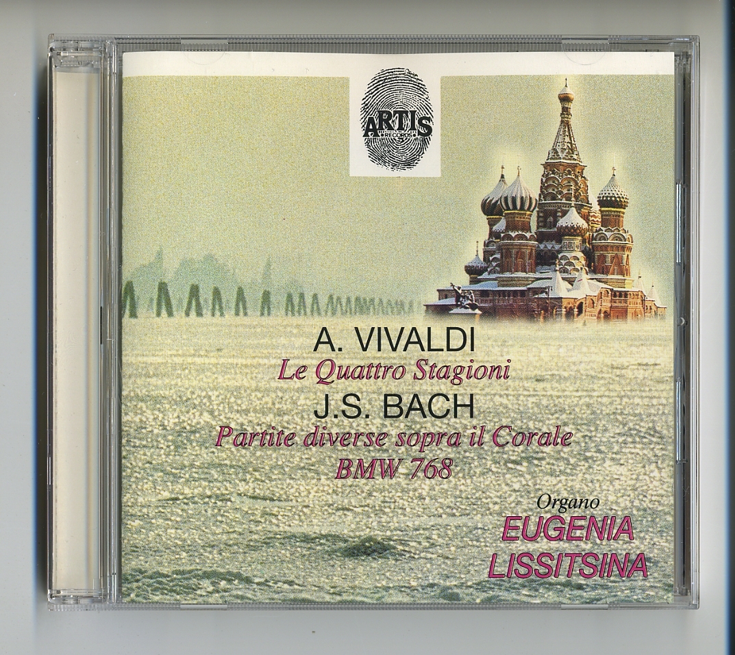 パイプオルガン バッハ ヴィヴァルディ CD★Jevgenija Lisicina : Vivaldi-Bach 四季 BWV768 オルガン ラトビア Eugenia Lissitsina