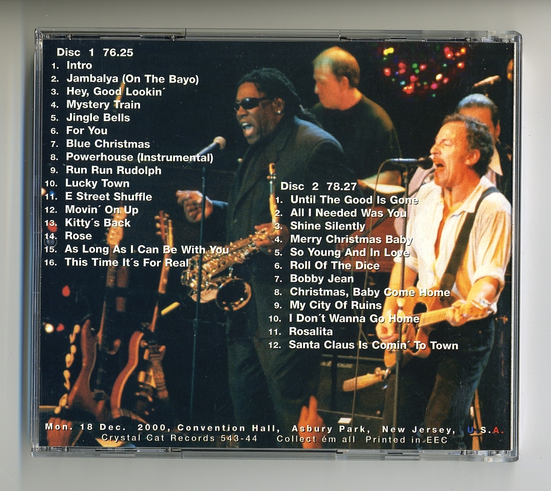 CD★Bruce Springsteen 2000 Christmas Holiday Night ブルース・スプリングスティーン live ライヴ ライブ Max Weinberg New Jersey_画像2