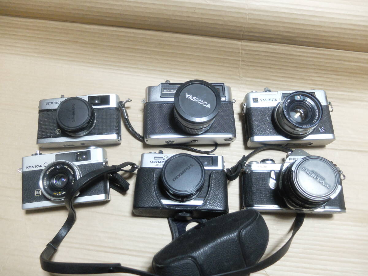 古いフィルムカメラ 色々6個 中古難有ジャンク品 の画像1