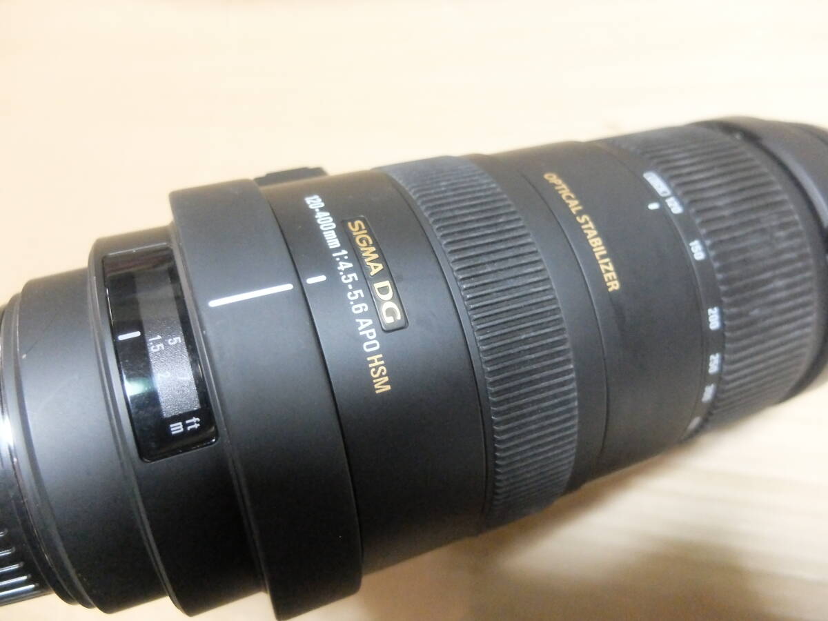 SIGMA Sigma DG 120-400mm 1:4.5-5.6 APO HSM lens USED junk CANON Canon for 