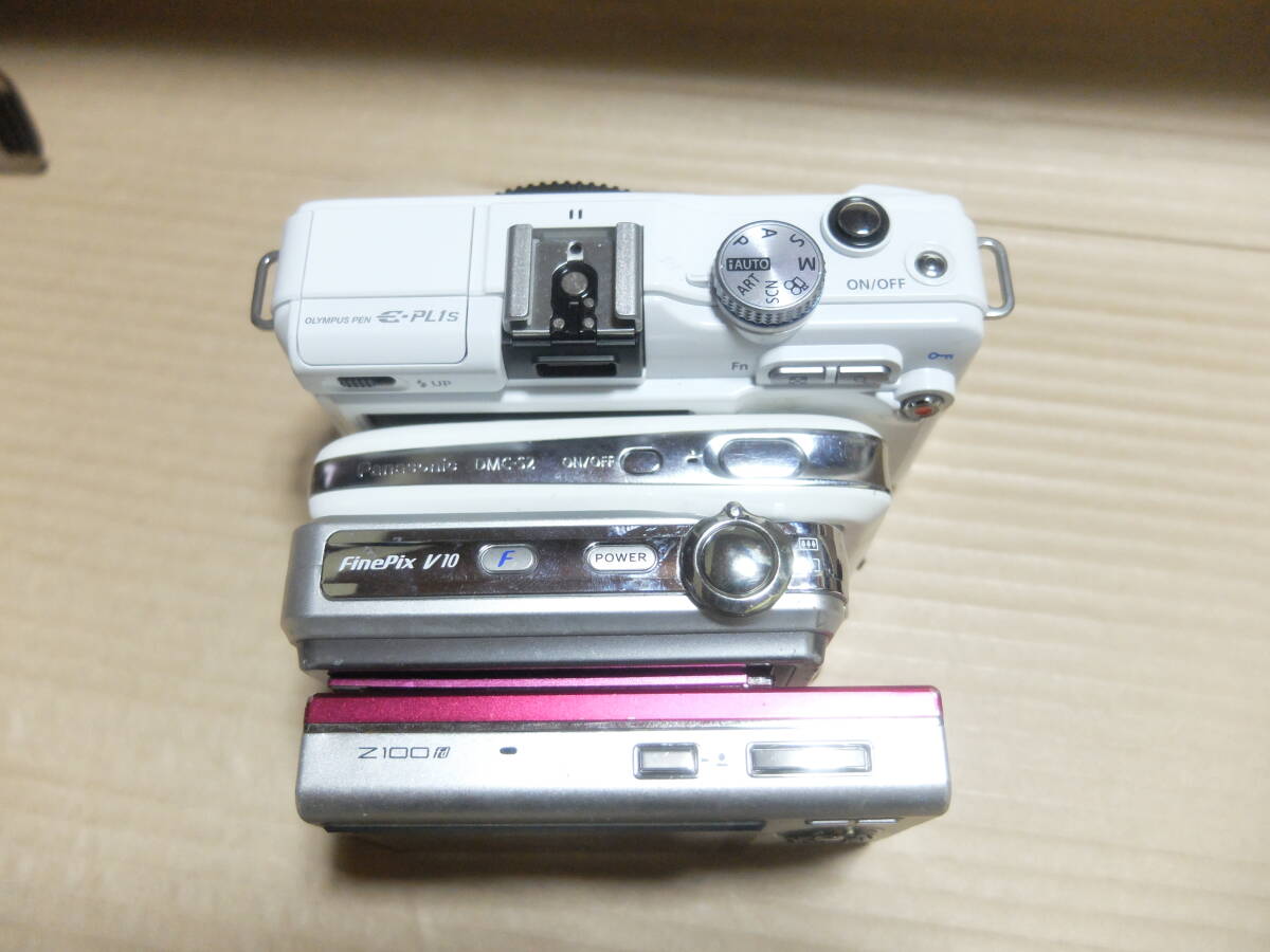  compact digital camera various 6 piece used defect have junk 