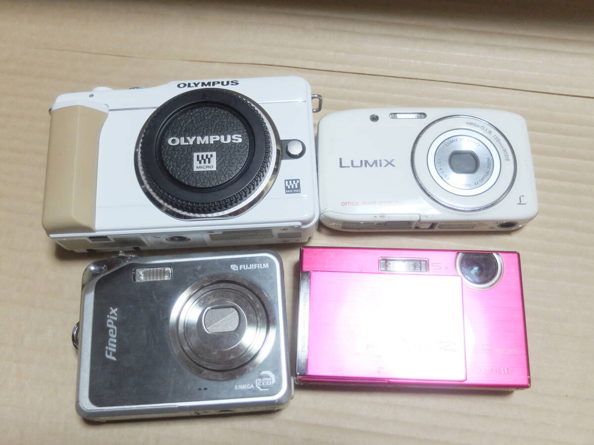  compact digital camera various 6 piece used defect have junk 